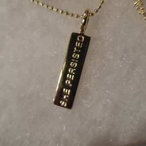 Melinda Maria Necklace She Persisted